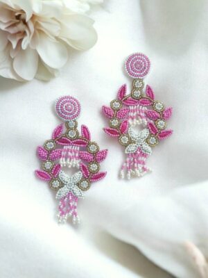 Haldi beaded earrings