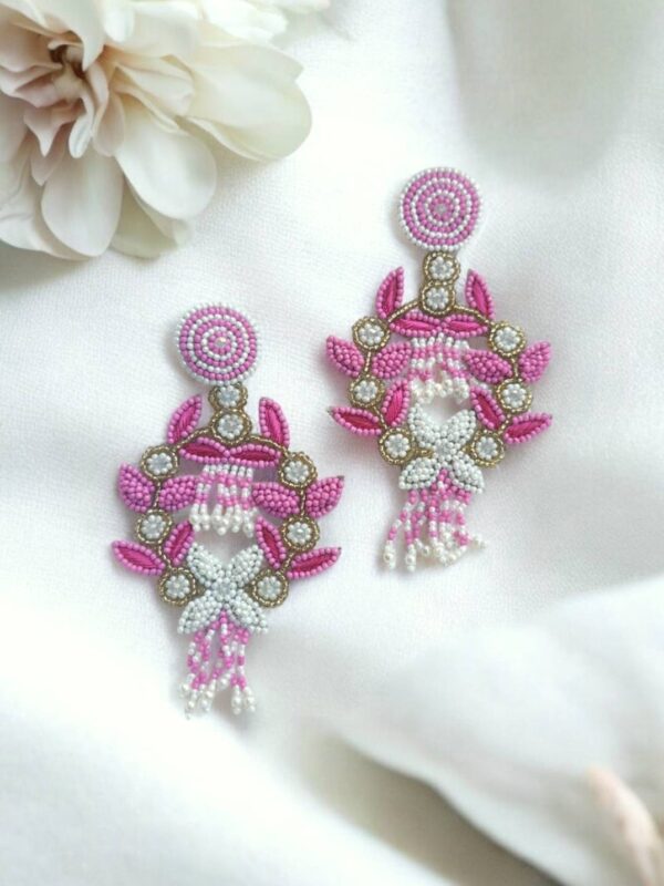 Haldi beaded earrings